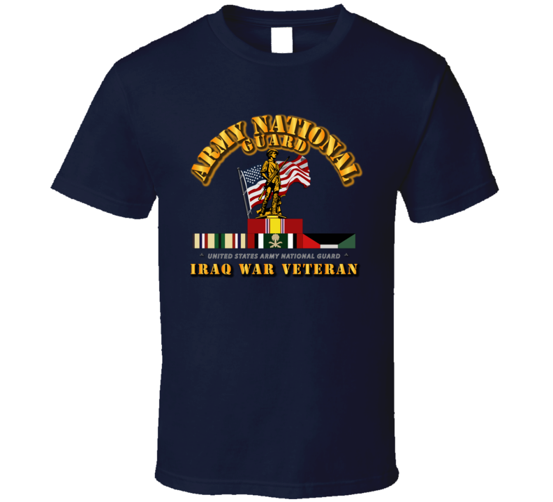 Army - Arng - Iraq War Veteran T Shirt