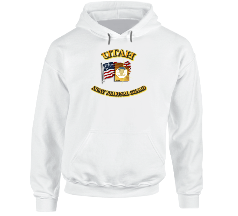 Dui- Utah Army National Guard (arng) With Flag Hoodie