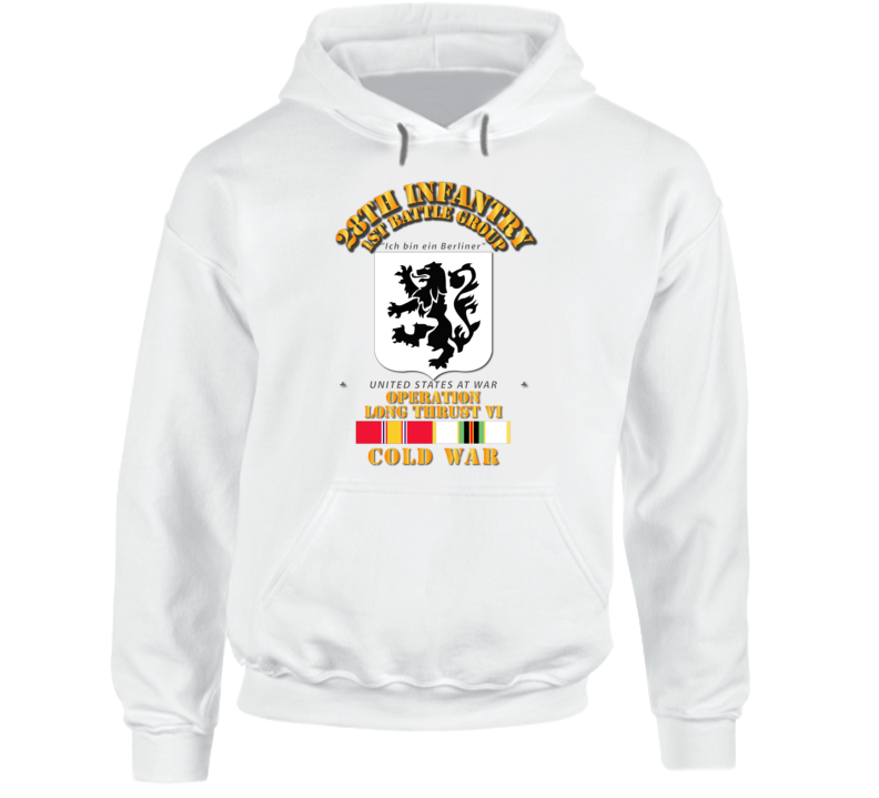 1st Bg, 28th Infantry - Long Thrust W Cold Svc Hoodie