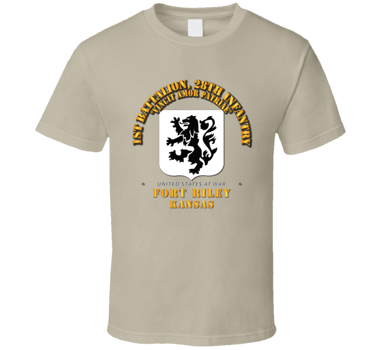 1st Bn, 28th Infantry - Ft Riley Ks T Shirt