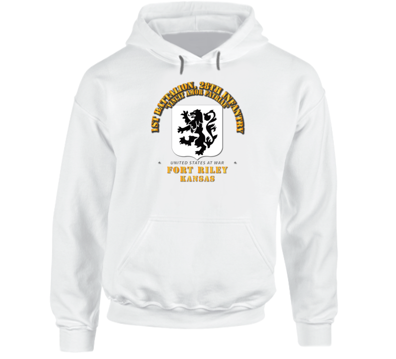 1st Bn, 28th Infantry - Ft Riley Ks Hoodie