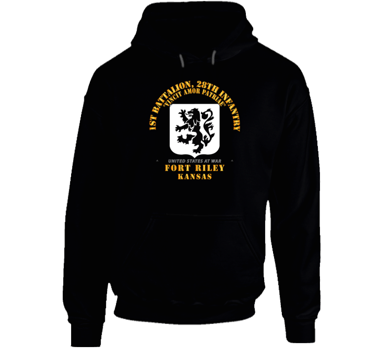 1st Bn, 28th Infantry - Ft Riley Ks Hoodie