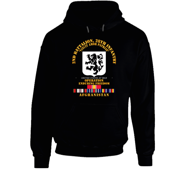 2nd Bn, 28th Infantry - Oef - Afghanistan W Svc Hoodie