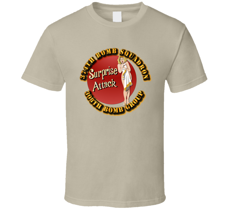 Aac - 374th Bomb Squadron - 308th Bg - Surprise Attack T Shirt