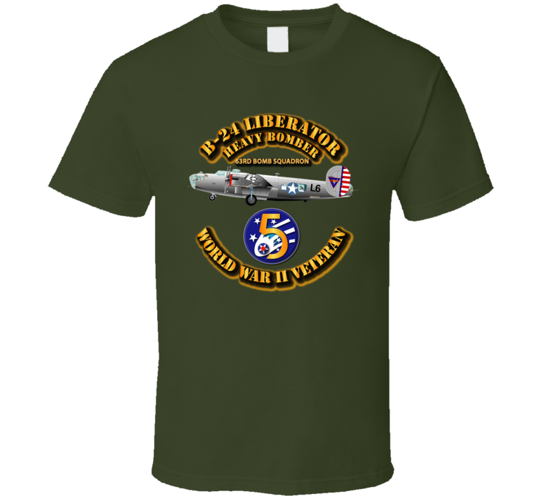 Aac - 43bg - 63rd Bs - B-24 - 5th Af T Shirt