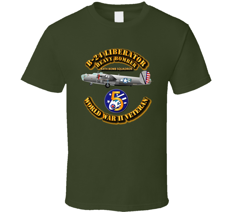 Aac - 43bg - 64th Bs - B-24 - 5th Af T Shirt