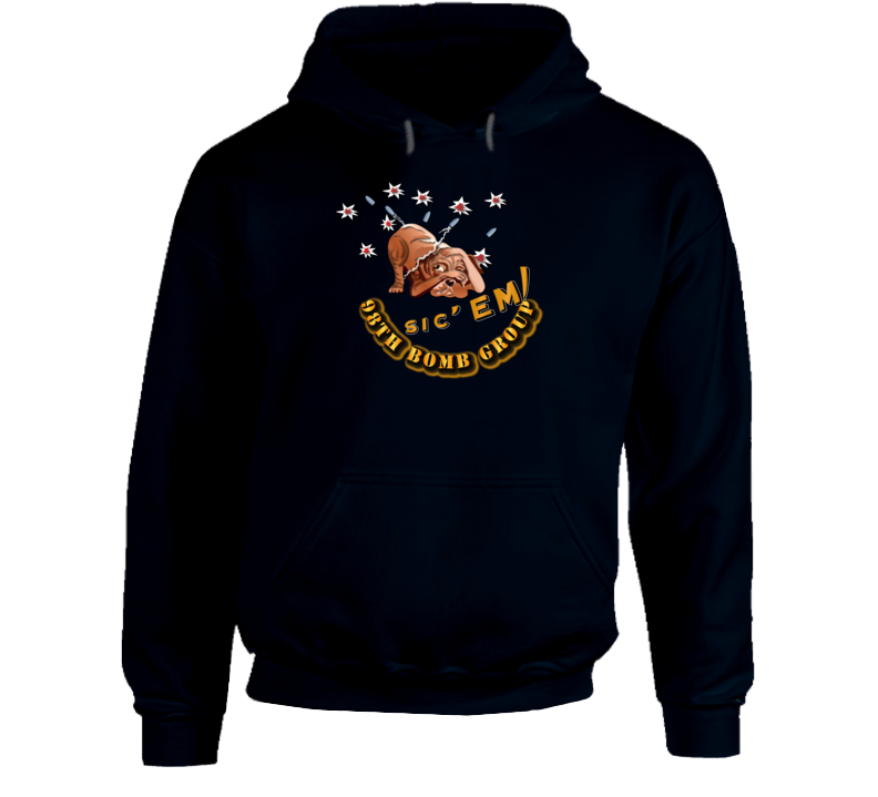 Aac - 98 Bomb Squadron - Sic Em Hoodie