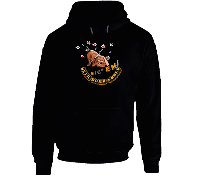 Aac - 98 Bomb Squadron - Sic Em Hoodie