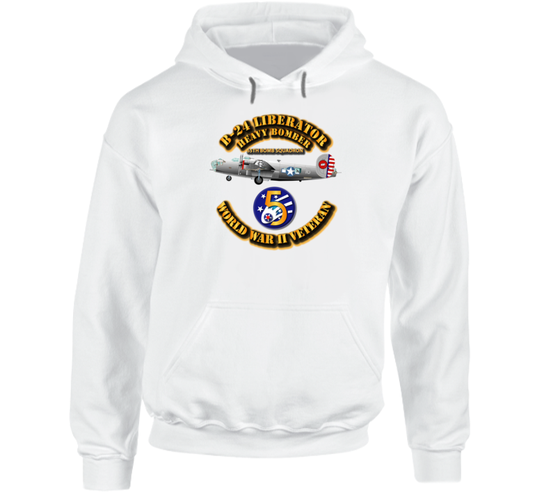 Aac - 43bg - 65th Bs - B-24 - 5th Af Hoodie
