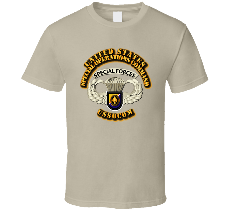 Sof - Ussocom - Airborne Badge T Shirt