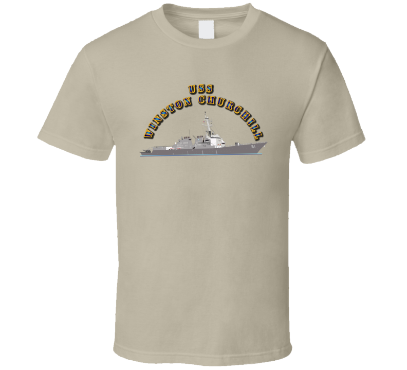 Emblem - Uss Winston Churchill - Ship - 1 T Shirt