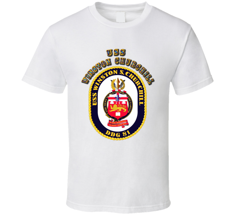 Emblem - Uss Winston Churchill - 1 T Shirt
