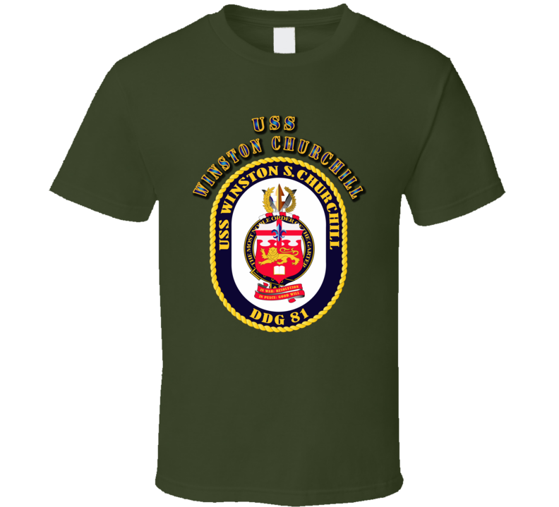 Emblem - Uss Winston Churchill - 1 T Shirt