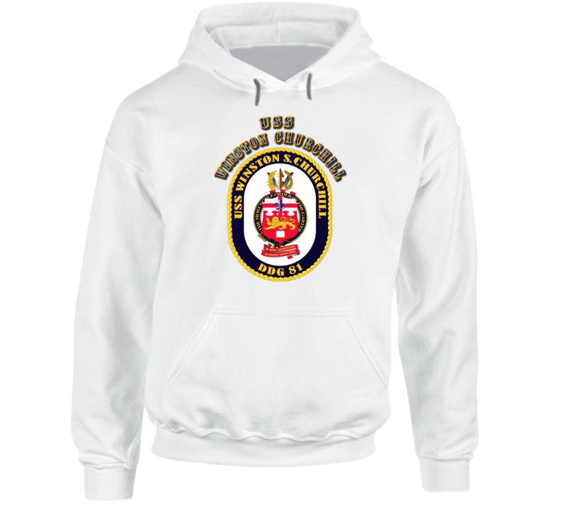 Emblem - Uss Winston Churchill - 1 Hoodie