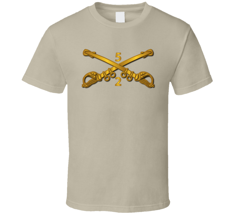 Army - 2nd Bn 5th Cavalry Branch Wo Txt T Shirt