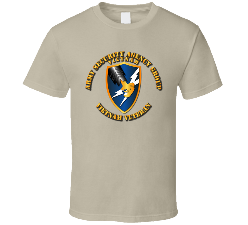 Army Security Agency Group Vn Vet W Txt T Shirt