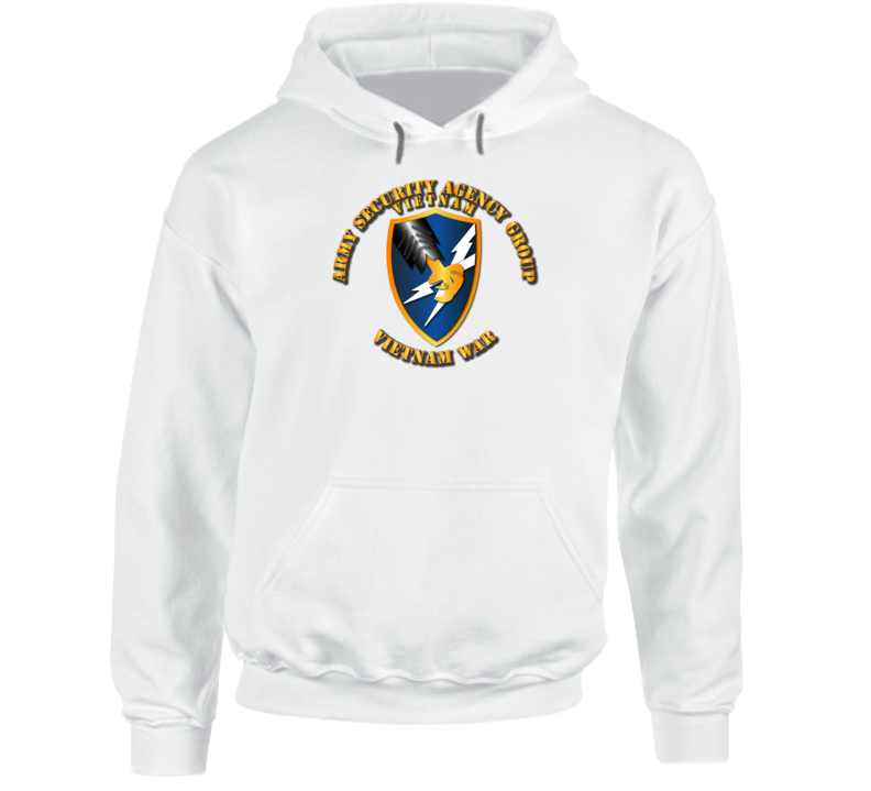 Army Security Agency Group Vn War W Txt Hoodie