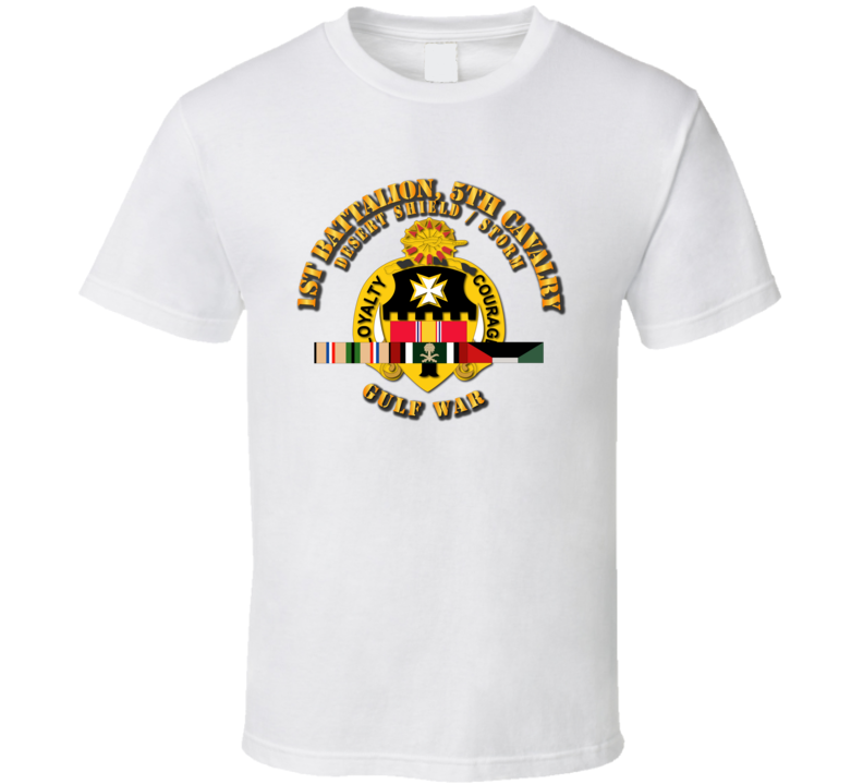 Army  - 1st Battalion, 5th Cavalry Ds W Svc T Shirt