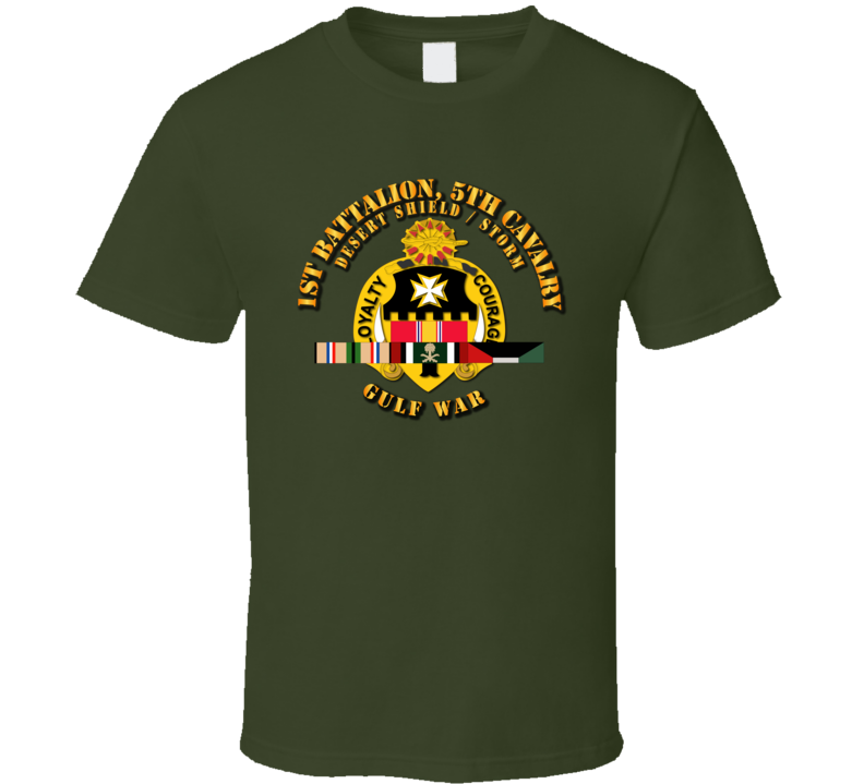 Army  - 1st Battalion, 5th Cavalry Ds W Svc T Shirt
