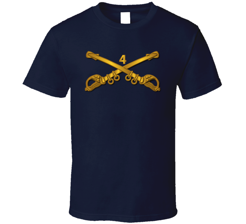 Army - 4th Cavalry Branch Wo Txt T Shirt