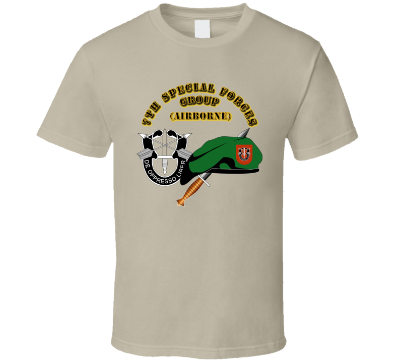 Emblem - Sof - 7th Sfg - Beret - Dui - Dagger - 1 T Shirt