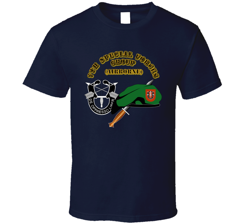 Emblem - Sof - 7th Sfg - Beret - Dui - Dagger - 1 T Shirt