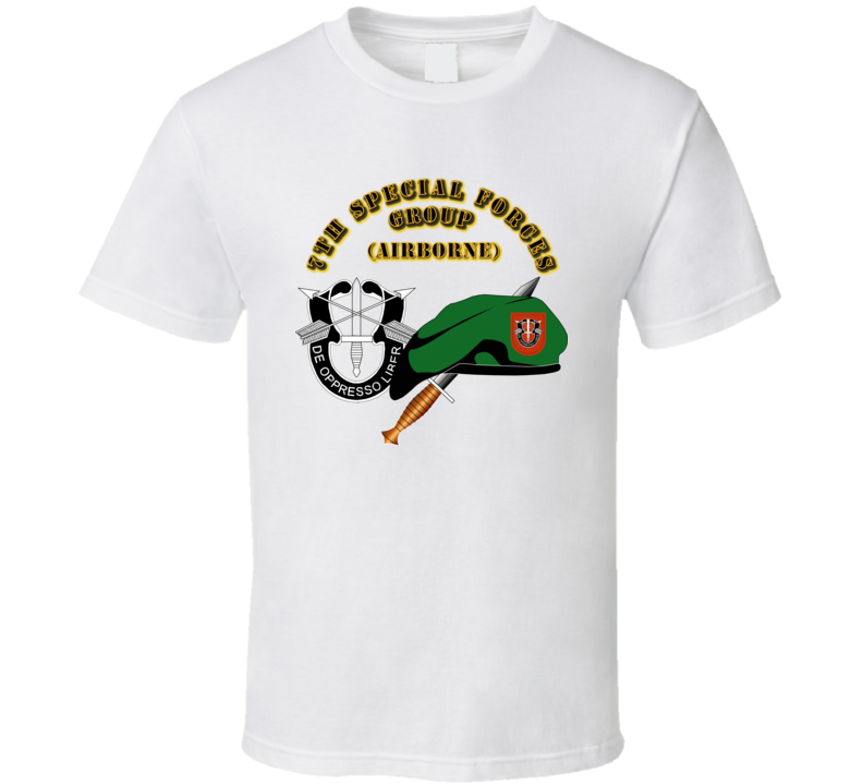 Emblem - Sof - 7th Sfg - Beret - Dui - Dagger - 1 T Shirt