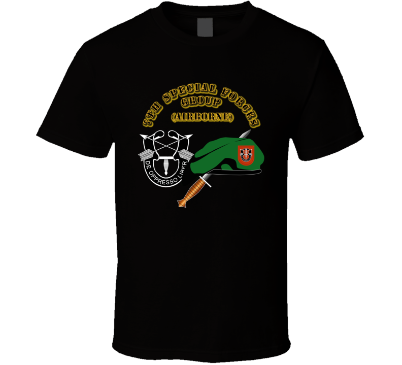 Emblem - Sof - 7th Sfg - Beret - Dui - Dagger - 1 T Shirt