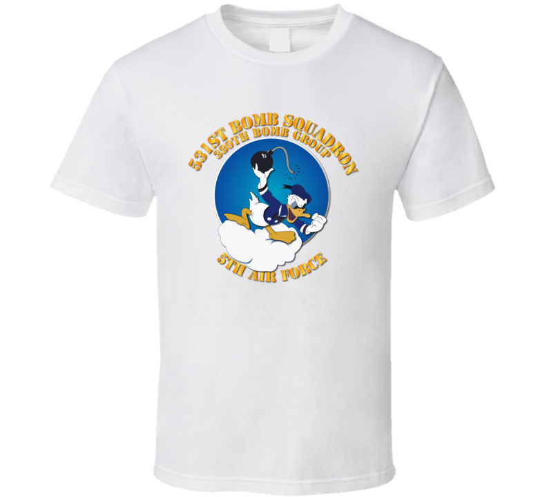 531st Bs - 380th Bg - 5af W Txt T Shirt 531st Bs - 380th Bg - 5af W Txt T Shirt