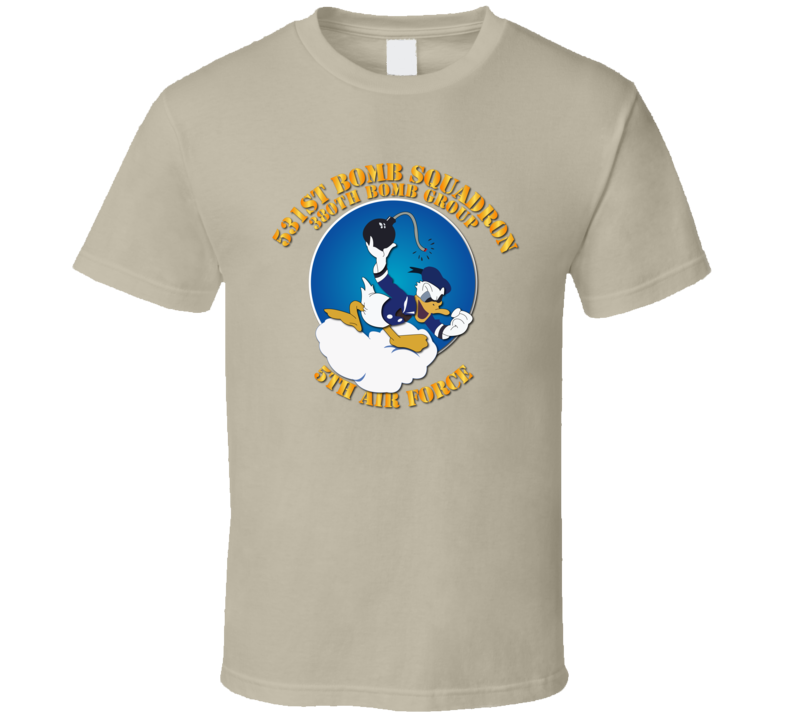 531st Bs - 380th Bg - 5af W Txt T Shirt 531st Bs - 380th Bg - 5af W Txt T Shirt