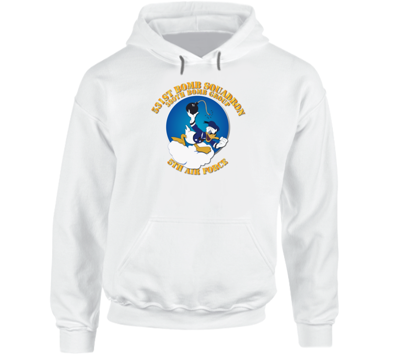 531st BS - 380th BG - 5AF w Txt Hoodie 531st BS - 380th BG - 5AF w Txt Hoodie
