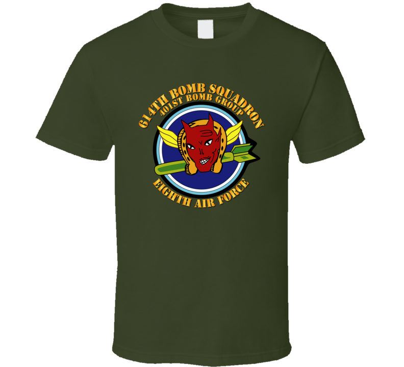 614th  Bs - 401st Bg - 8th Af W Txt T Shirt