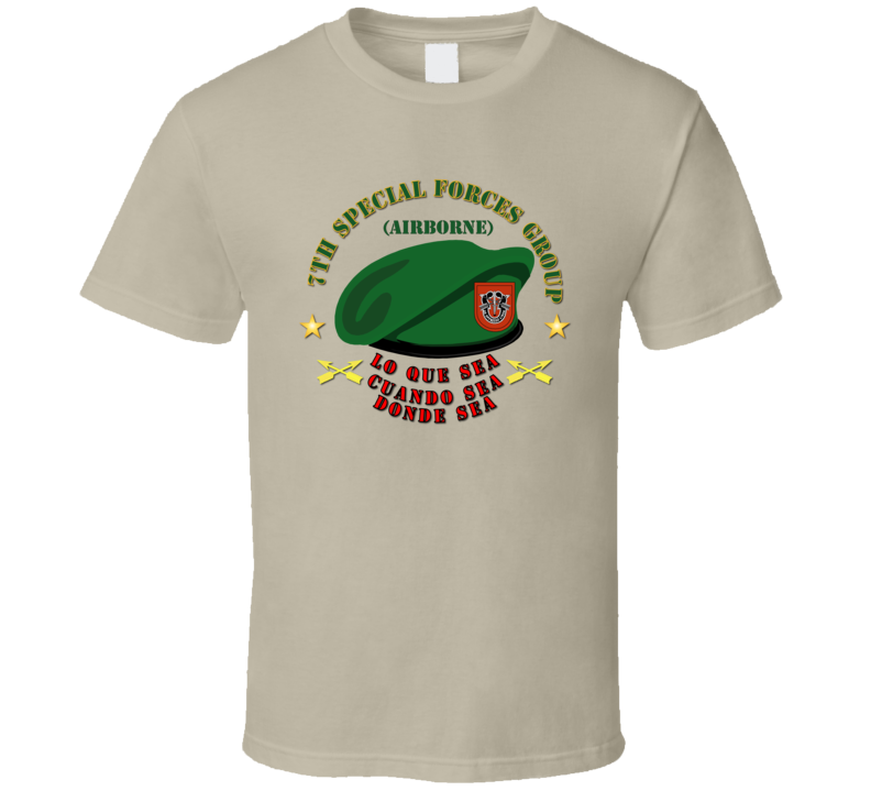 Emblem - Sof - 7th Sfg Beret - Spanish T Shirt