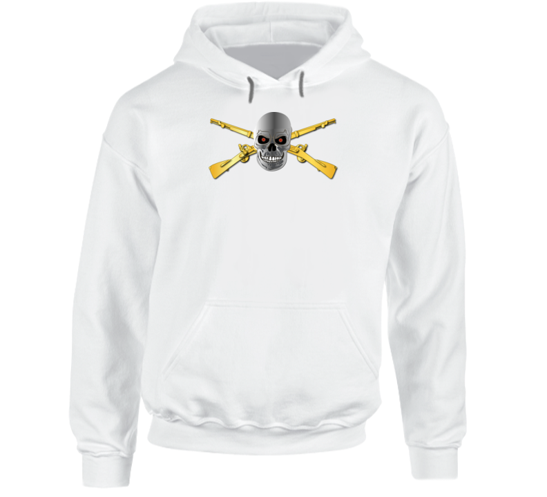 Army - Infantry Branch With Skull Hoodie