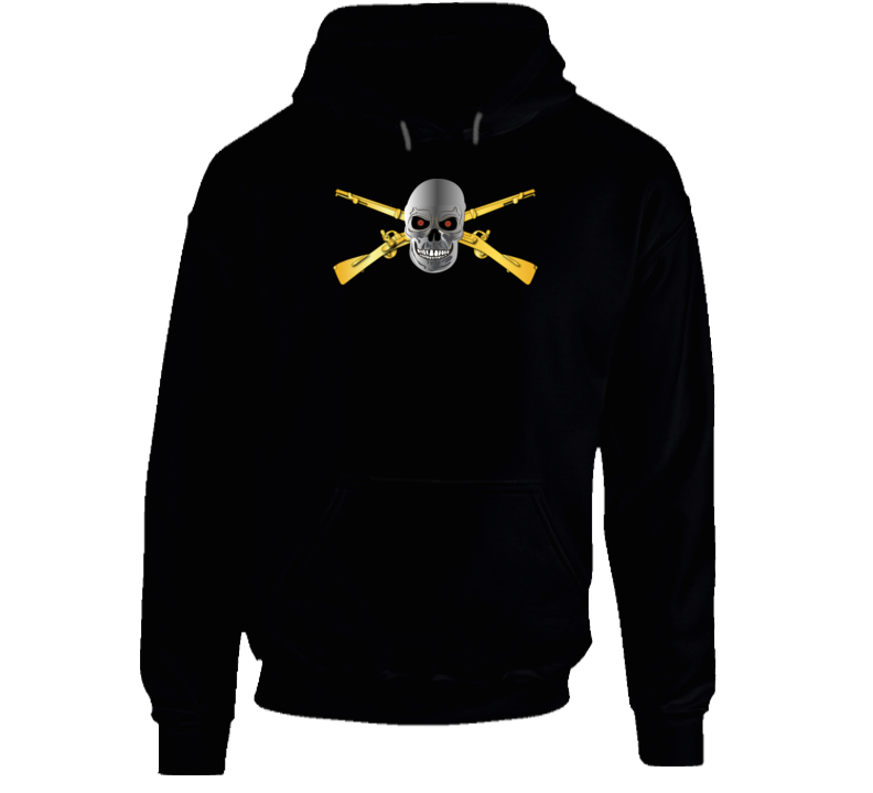 Army - Infantry Branch With Skull Hoodie