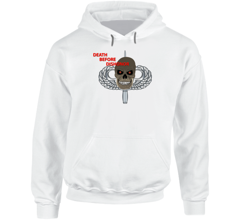 Sof - Skull - Wings - Knife - Death Before Dishonor Hoodie