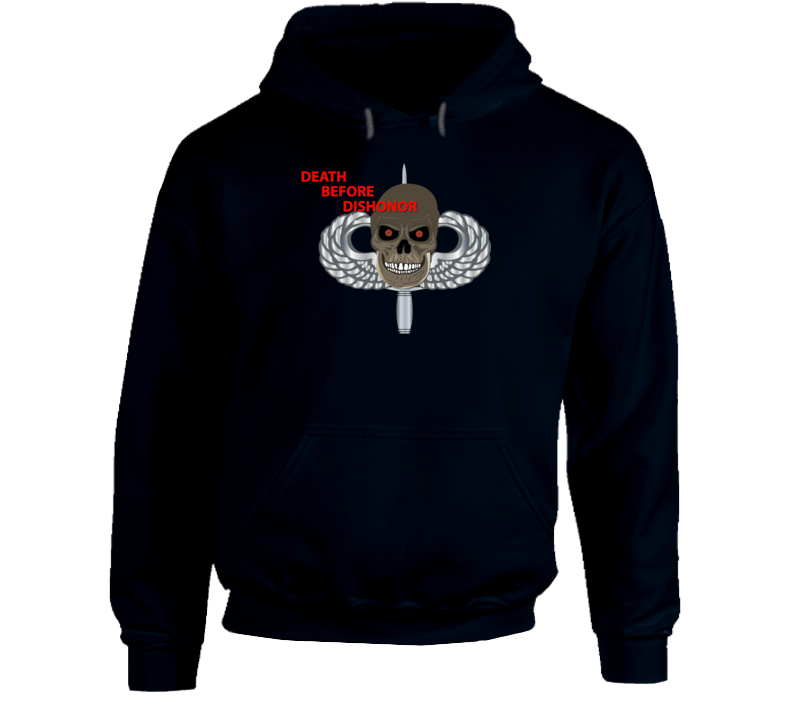 Sof - Skull - Wings - Knife - Death Before Dishonor Hoodie