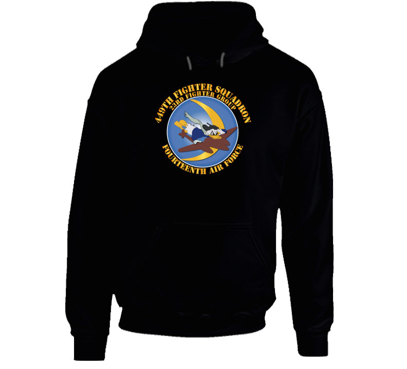 Aac - 449th Fs - 23rd Fg - 14th Af With Txt Hoodie