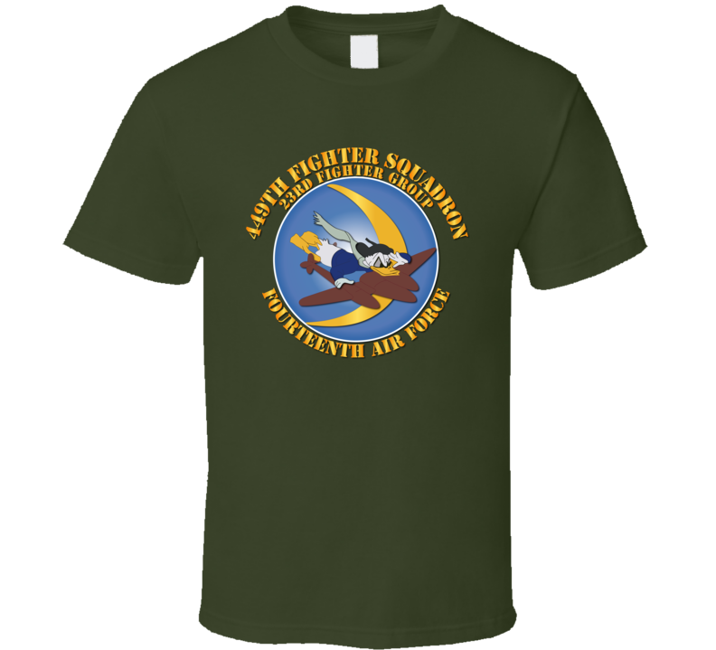 Aac - 449th Fs - 23rd Fg - 14th Af With Txt T Shirt