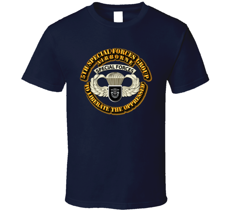 Sof - 5th Sfg - Airborne Badge T Shirt