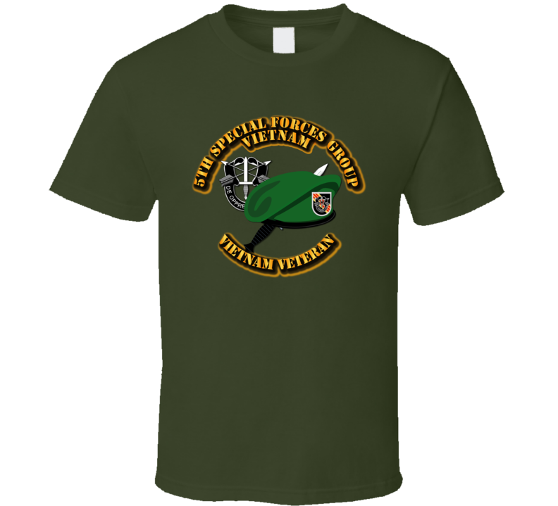 Sof - 5th Sfg Vn - Beret Dagger Dui - V2 T Shirt