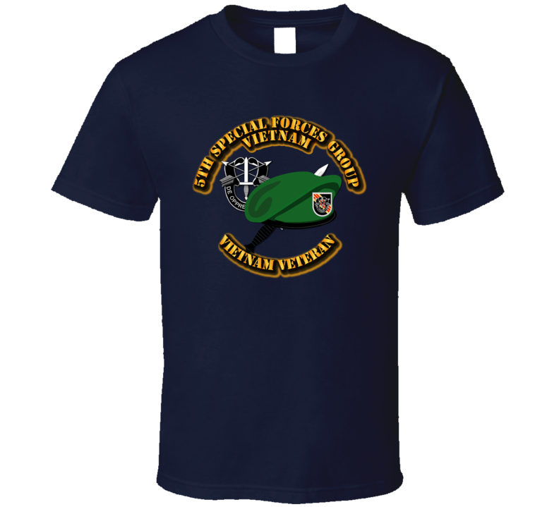 Sof - 5th Sfg Vn - Beret Dagger Dui - V2 T Shirt