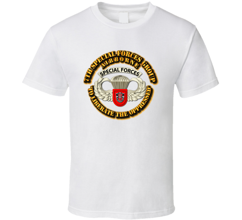 Sof - 7th Sfg - Airborne Badge T Shirt