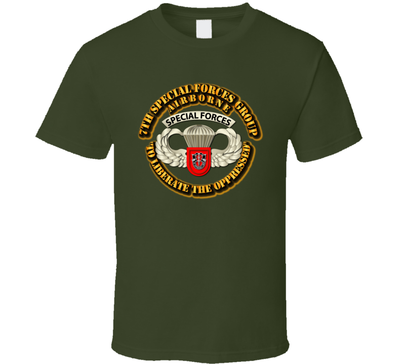 Sof - 7th Sfg - Airborne Badge T Shirt