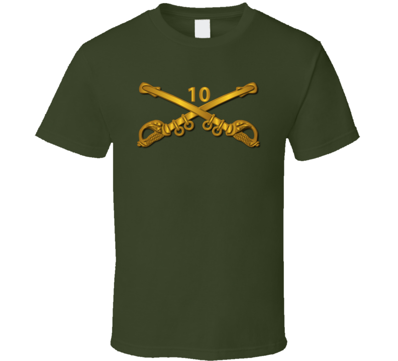 Army - 10th Cavalry Branch Wo Txt T-shirt