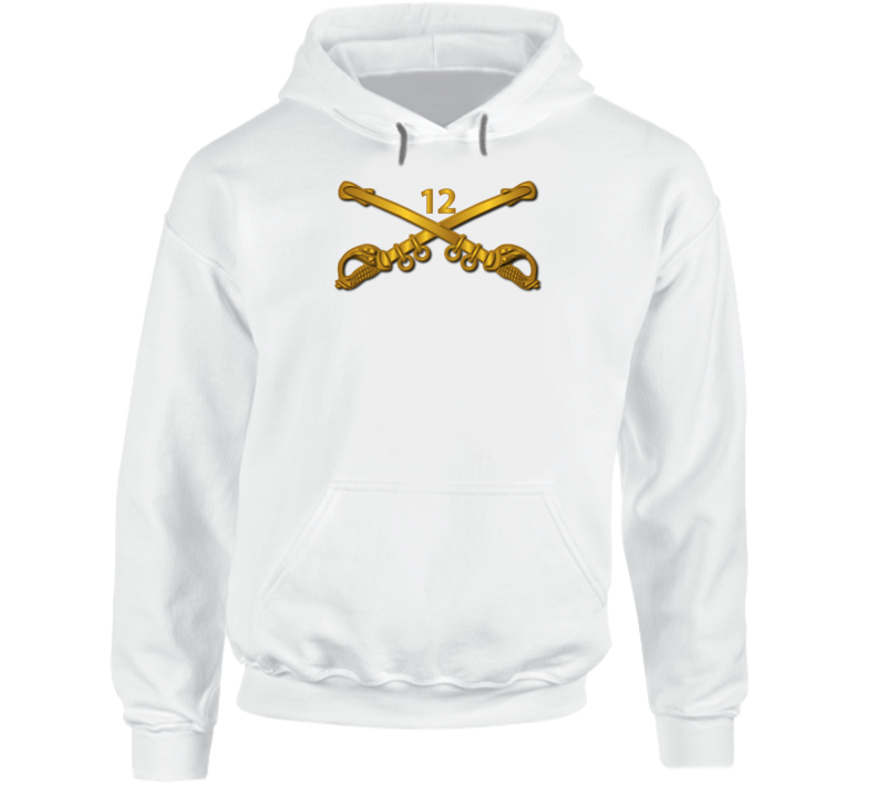 Army - 12th Cavalry Branch Wo Txt Hoodie