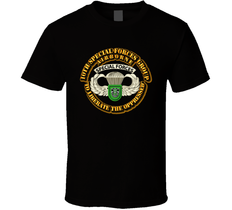 Sof - 10th Sfg - Airborne Badge T Shirt