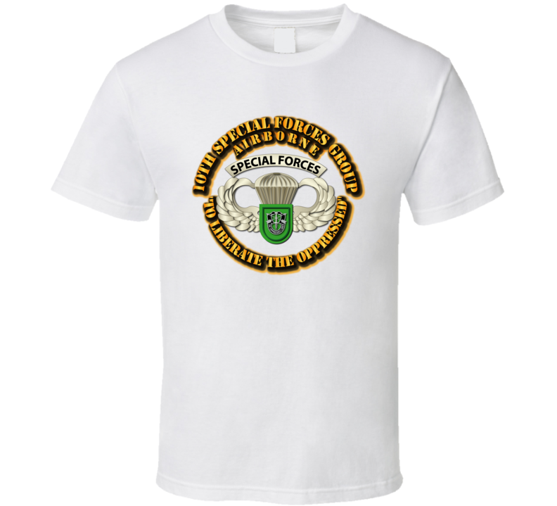Sof - 10th Sfg - Airborne Badge T Shirt