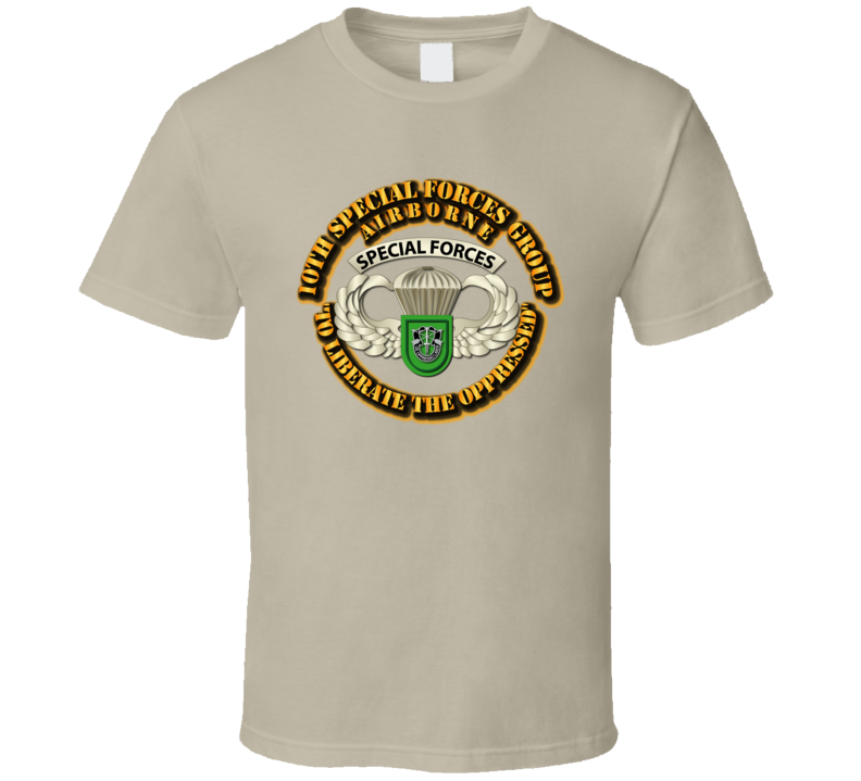 Sof - 10th Sfg - Airborne Badge T Shirt