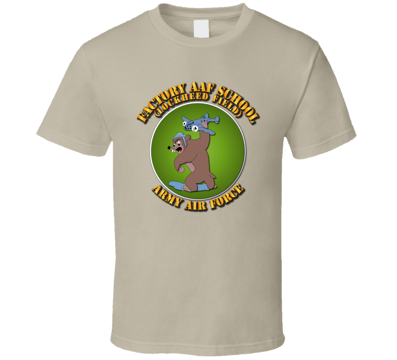 Aac - Factory Aaf School , Lockheed Field With Txt T Shirt